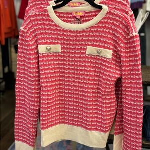 THML Pink Tweed Sweater